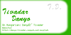 tivadar danyo business card